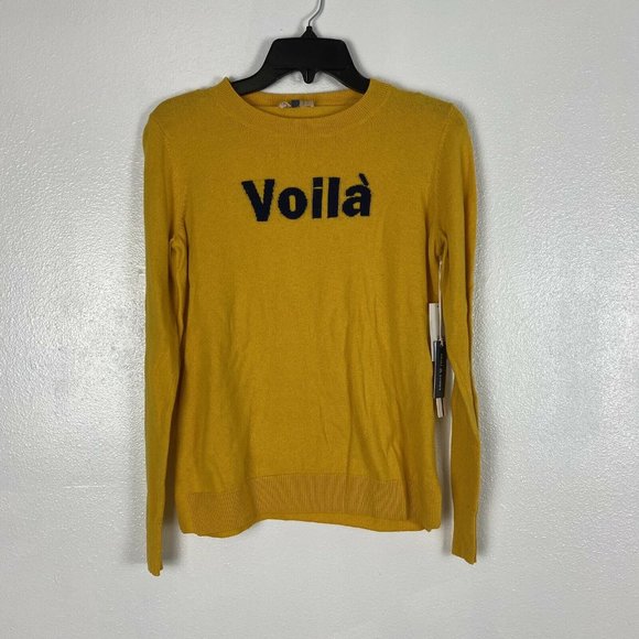 ⚠️SOLD⚠️Court Rowe Yellow Voila Fine Gauge Sweater - Picture 4 of 8